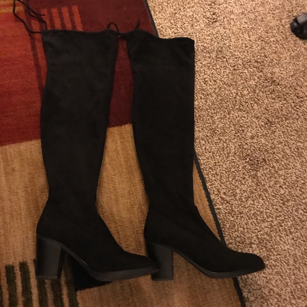Ladies thigh high dress boots